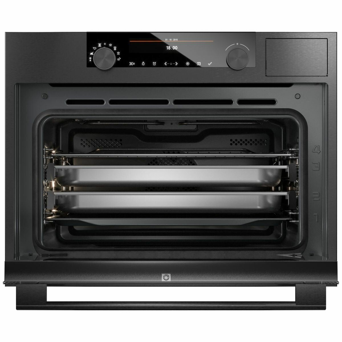 ASKO 45cm Craft Compact Combi-Steam Oven Black Steel OCS8487B (Factory Clearance)