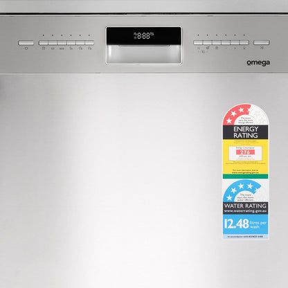 Omega 60cm Freestanding Dishwasher Stainless Steel ODWF6015X