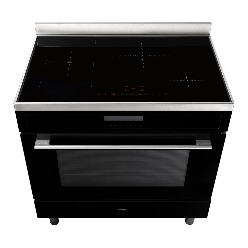 Omega 90cm Freestanding Cooker with Induction Cooktop OFOIC909B