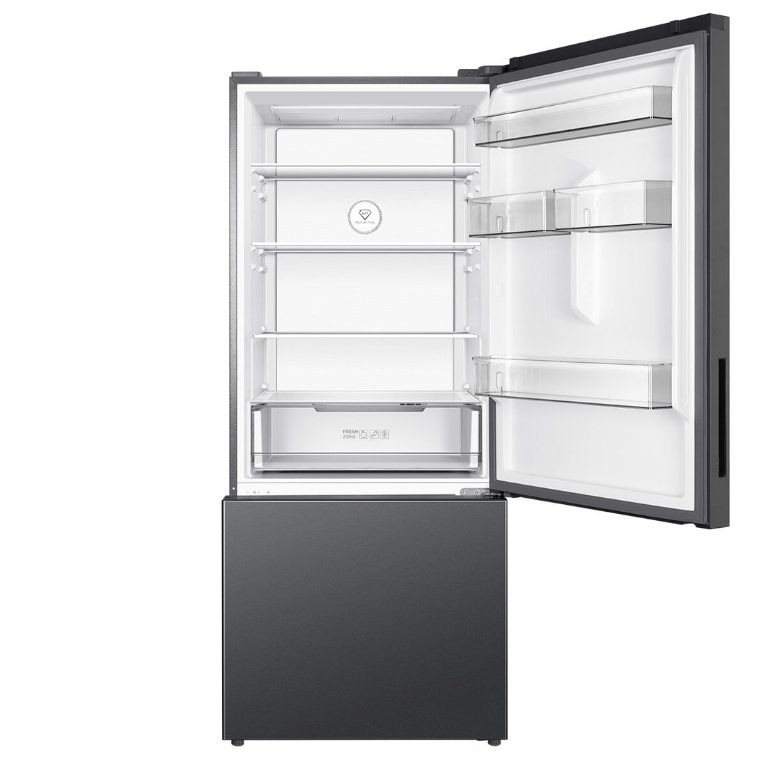 TCL 416L Bottom Mount Refrigerator Grey P445BFG