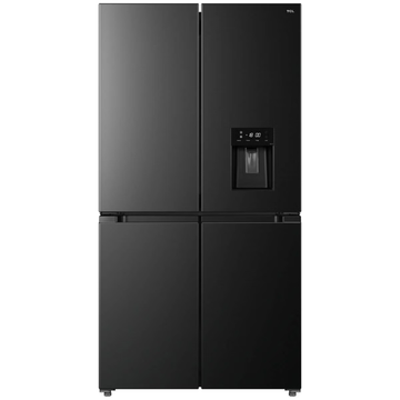 TCL 590L Quad Door Fridge With Water Dispenser Black TRF590QHB