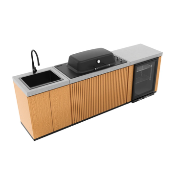 Everdure Seabreeze Outdoor Kitchen Timber Look EK3B1ASBIM