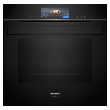 Siemens iQ700 60cm Built-In Oven with Steam Function Black HS958GCB1 (Ex-Display)