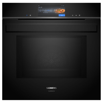 Siemens iQ700 60cm Built-In Oven with Added Steam and Microwave Function Black HN978GQB1B (Ex-Display)
