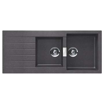 Abey Schock Signus 1 and 3/4 Bowl Sink with Drainer D200S