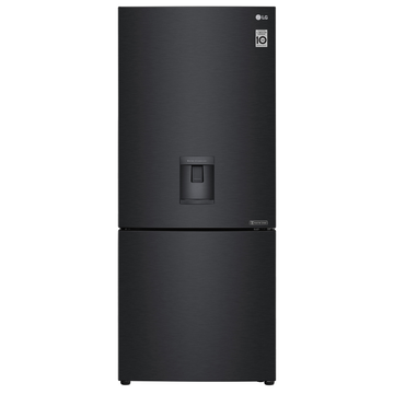 LG 420L Bottom Mount Non-Plumbed Fridge Matte Black GB-W455MBL