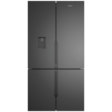 Westinghouse 564L French Door Fridge with Non-Plumbed Water Dispenser and Ice Maker Matte Charcoal Black WQE5760BB