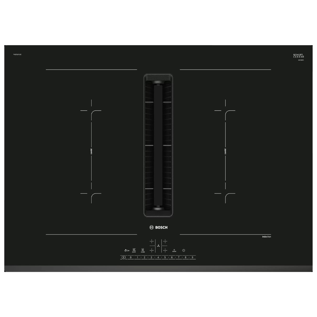 Bosch Series 6 70cm Induction Cooktop with Integrated Ventilation PVQ731F15E (Factory Clearance)