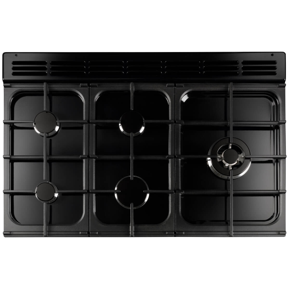 Falcon 90cm Professional FXP Freestanding Dual Fuel Pyrolytic Oven/Stove Black and Chrome PROP90FXPDFGBCH (Ex-Display)