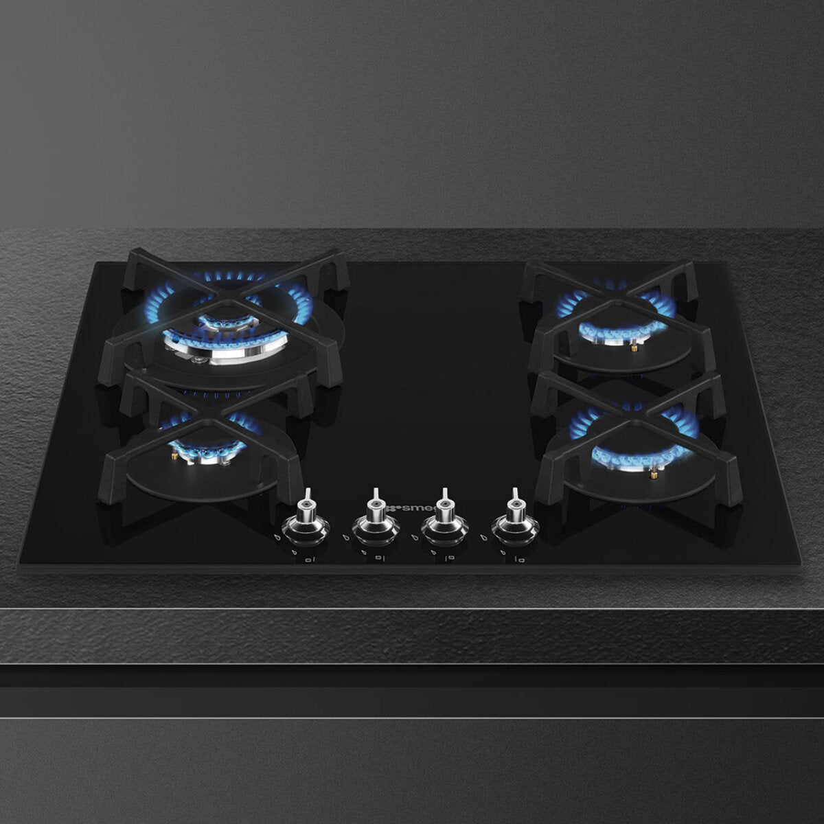 Smeg 60CM Classic Gas on Tempered Glass Cooktop PV364NAU