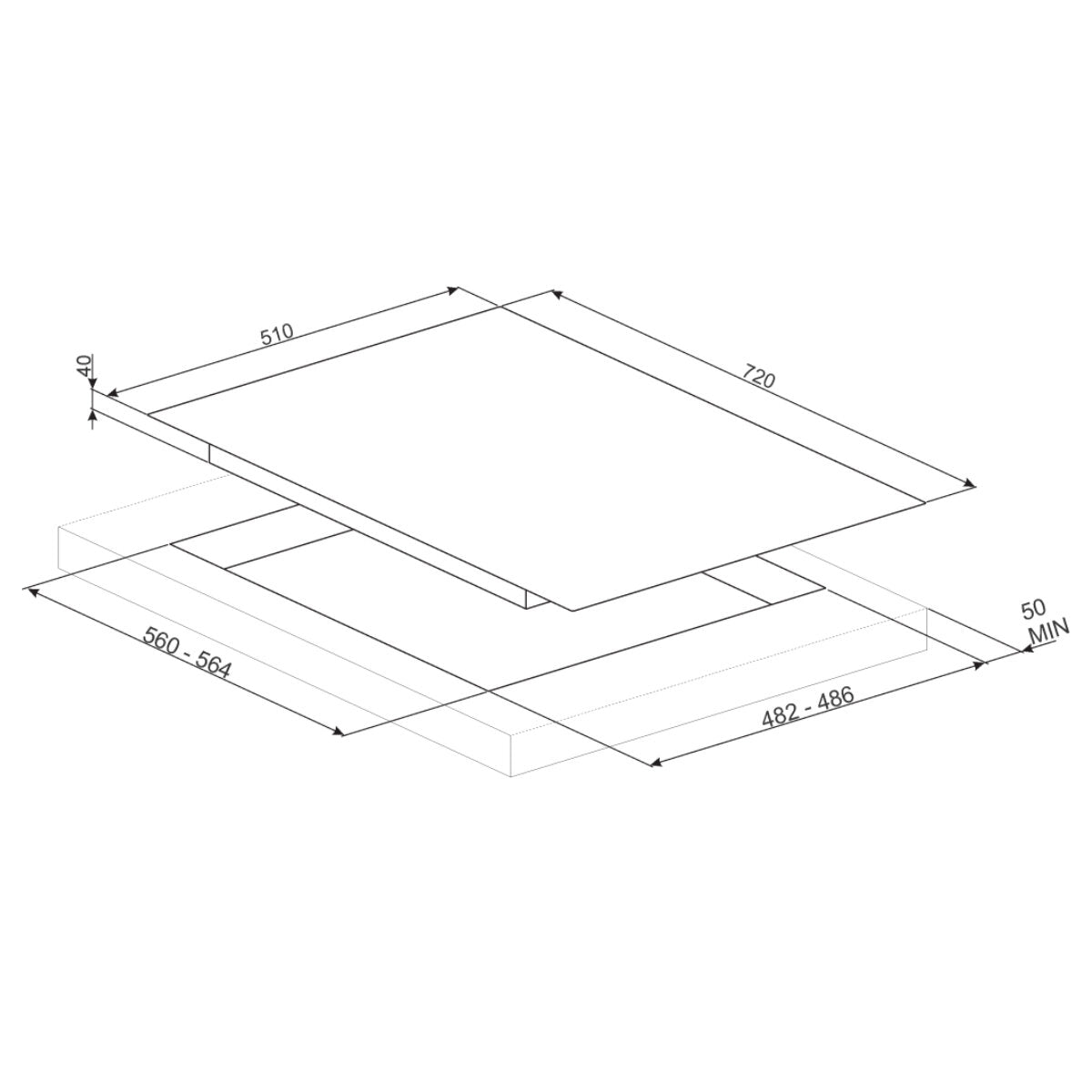 Smeg 75cm Classic Gas On Tempered Glass Cooktop PV375NAU