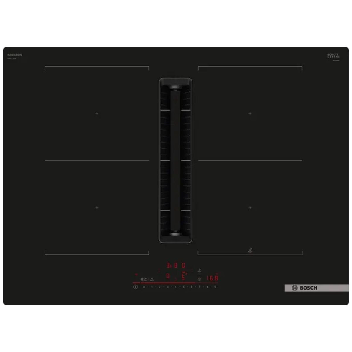 Bosch 70cm Series 6 Induction Cooktop with Downdraft Ventilation PVQ711H26E