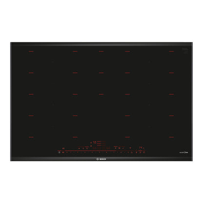 Bosch Series 8 Accentline 80cm Flex induction Cooktop Black PXY898DX6E