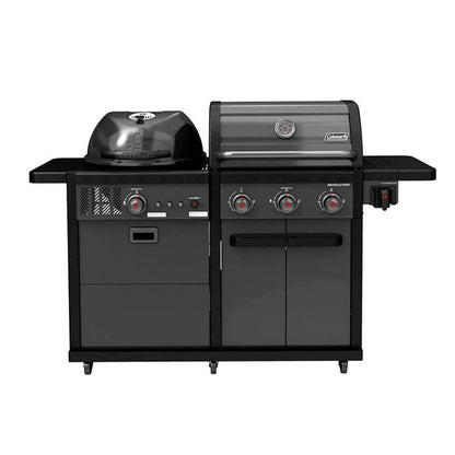 Coleman Revolution Dual Fuel Gas & Charcoal BBQ Black Matte REVDFBMA