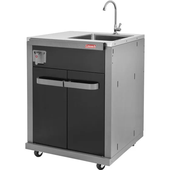 Coleman Revolution Sink Unit With Tap Black Gloss REVSIGL