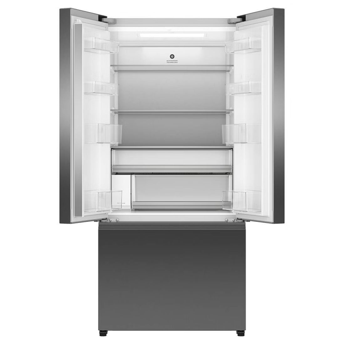 Fisher & Paykel Series 7 511L French Door Fridge With Ice and Water Black Stainless Steel RF505ANUB1