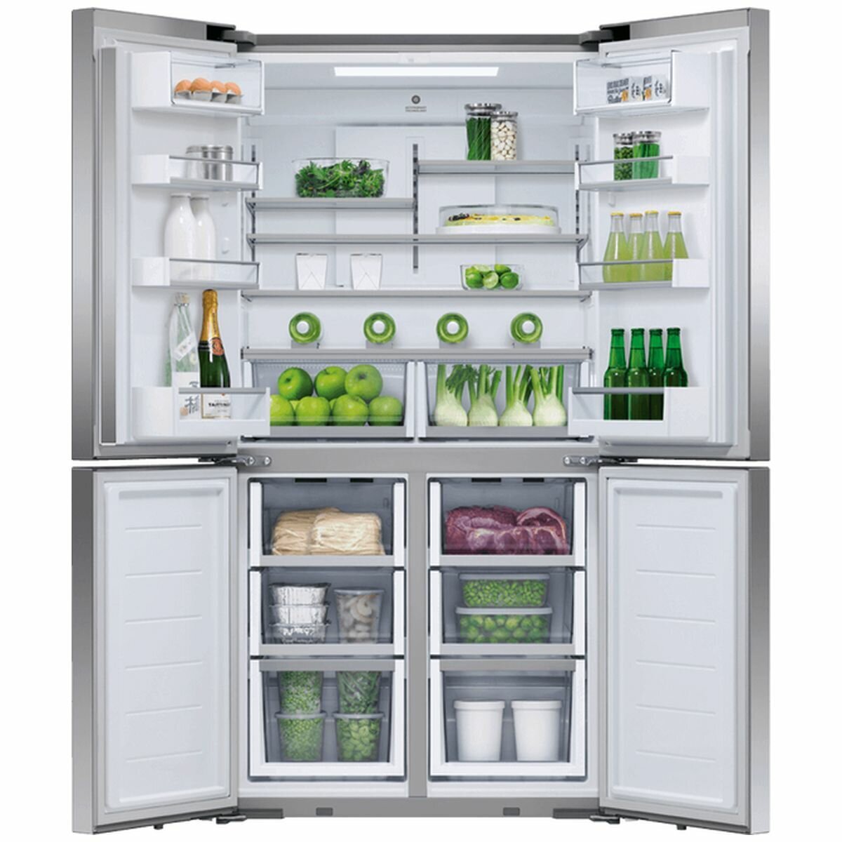 Fisher & Paykel 605L Quad Door Refrigerator Stainless Steel RF605QDVX2