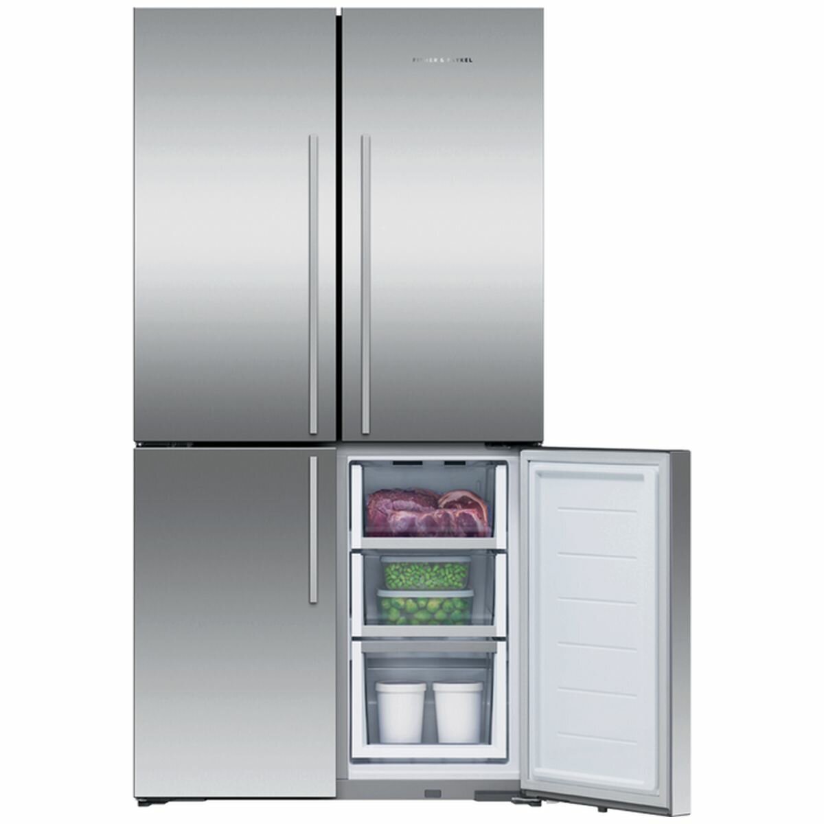 Fisher & Paykel 605L Quad Door Refrigerator Stainless Steel RF605QDVX2