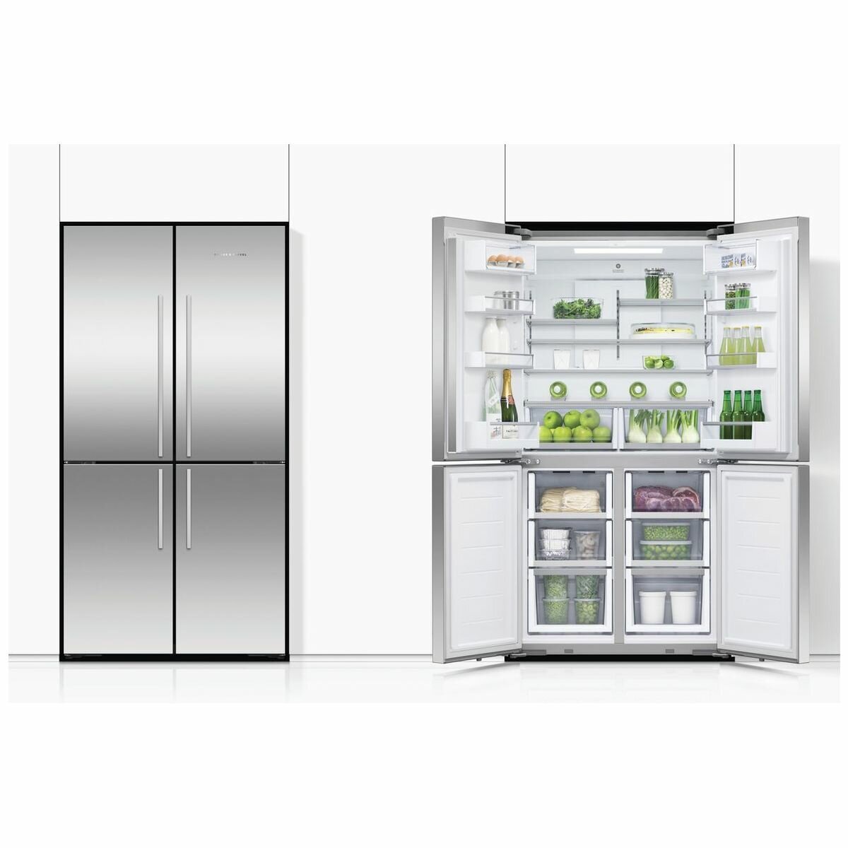 Fisher & Paykel 605L Quad Door Refrigerator Stainless Steel RF605QDVX2