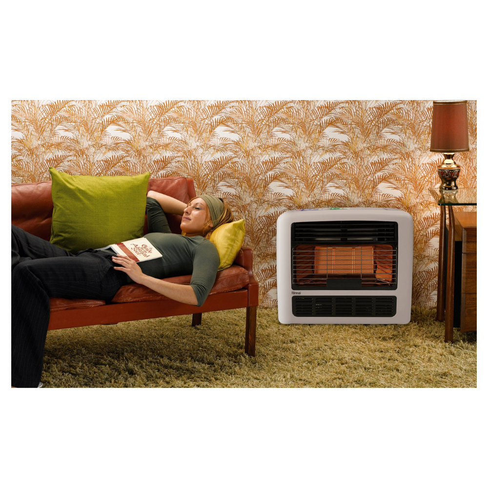 Rinnai Granada 252 Natural Gas Radiant Convector Gas Heater White 252WN2