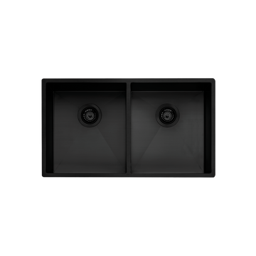 Oliveri Spectra Double Bowl Sink Black SB63BK