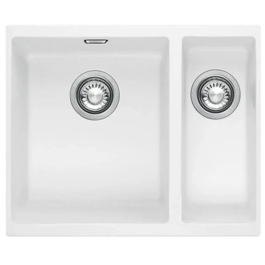 Franke Sirius 1 & 1/4 Bowl Polar White Sink SID160PW