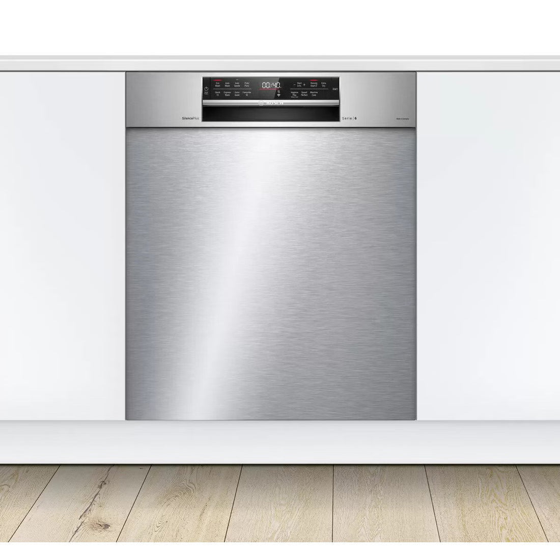 Bosch 60cm Series 6 Built Under Stainless Steel Dishwasher SMU6HAS01A (Ex-Display)
