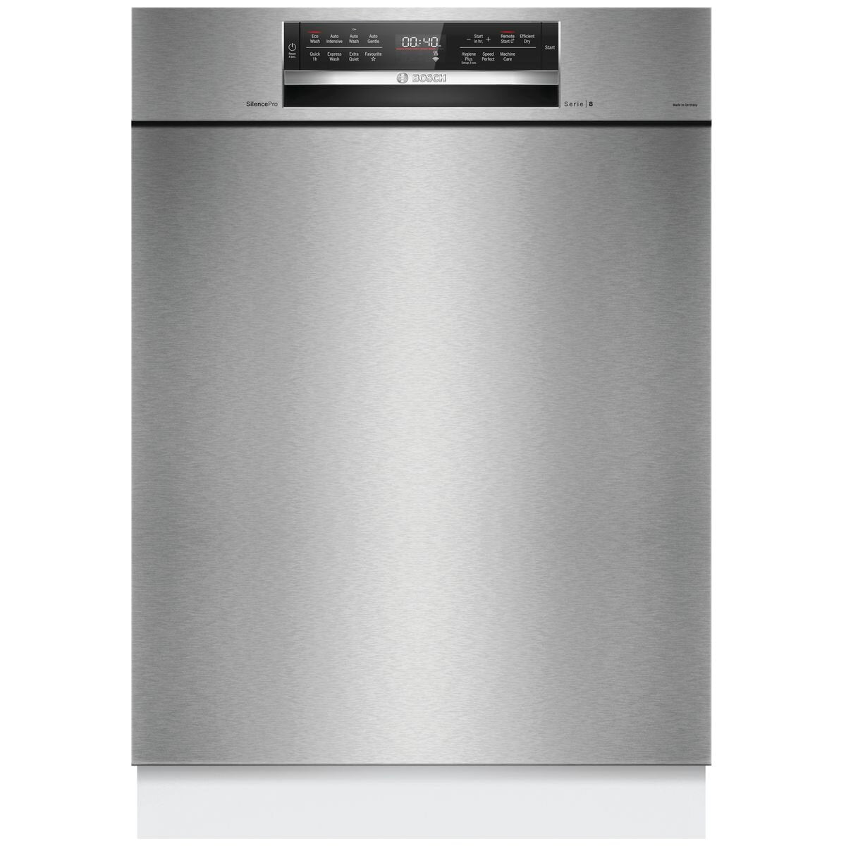 Bosch 60cm Series 8 Stainless Steel Built Under Dishwasher SMU8ECS01A