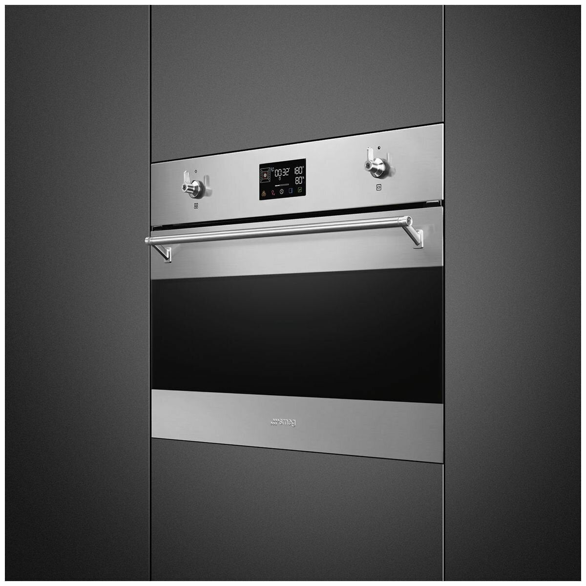 Smeg Compact Classic Steam 100 Oven Stainless Steel SOA4302S3X