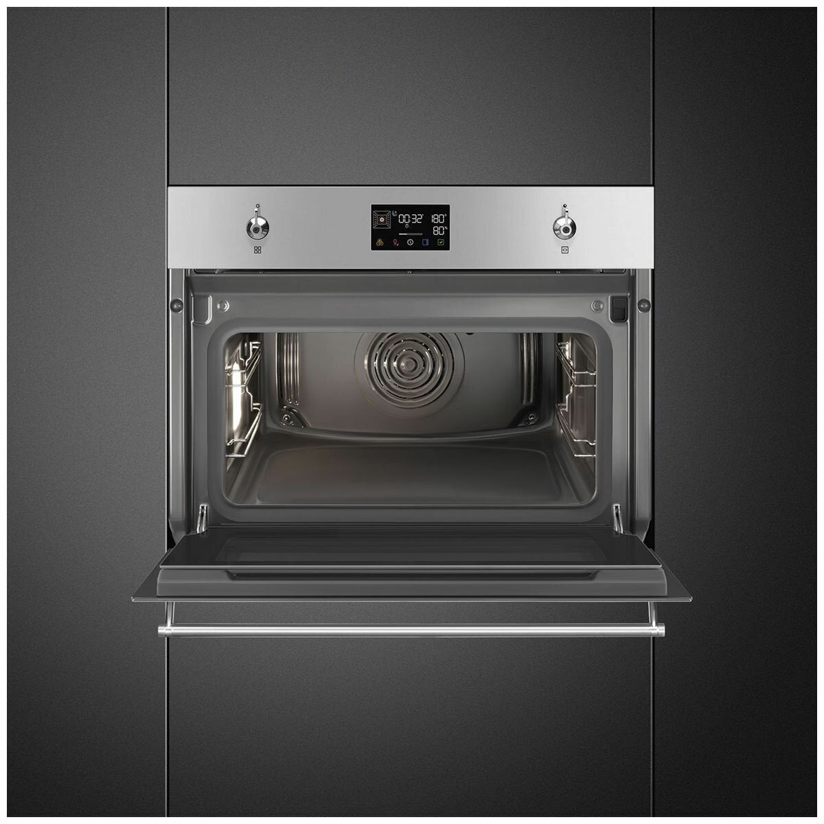 Smeg Compact Classic Steam 100 Oven Stainless Steel SOA4302S3X