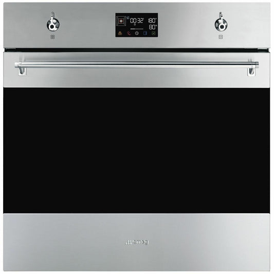 Smeg 76cm Classic Pyrolytic Oven with Single Point Probe SOPA3302TPX