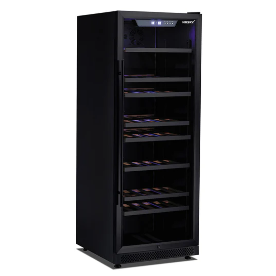 Husky Riserva 380L Single Zone Wine Fridge in Black HUSWS128SMBZY