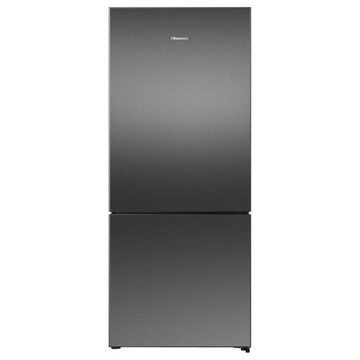 Hisense 417L PureFlat Eco Vision Bottom Mount Refrigerator Black Steel HRBM418E