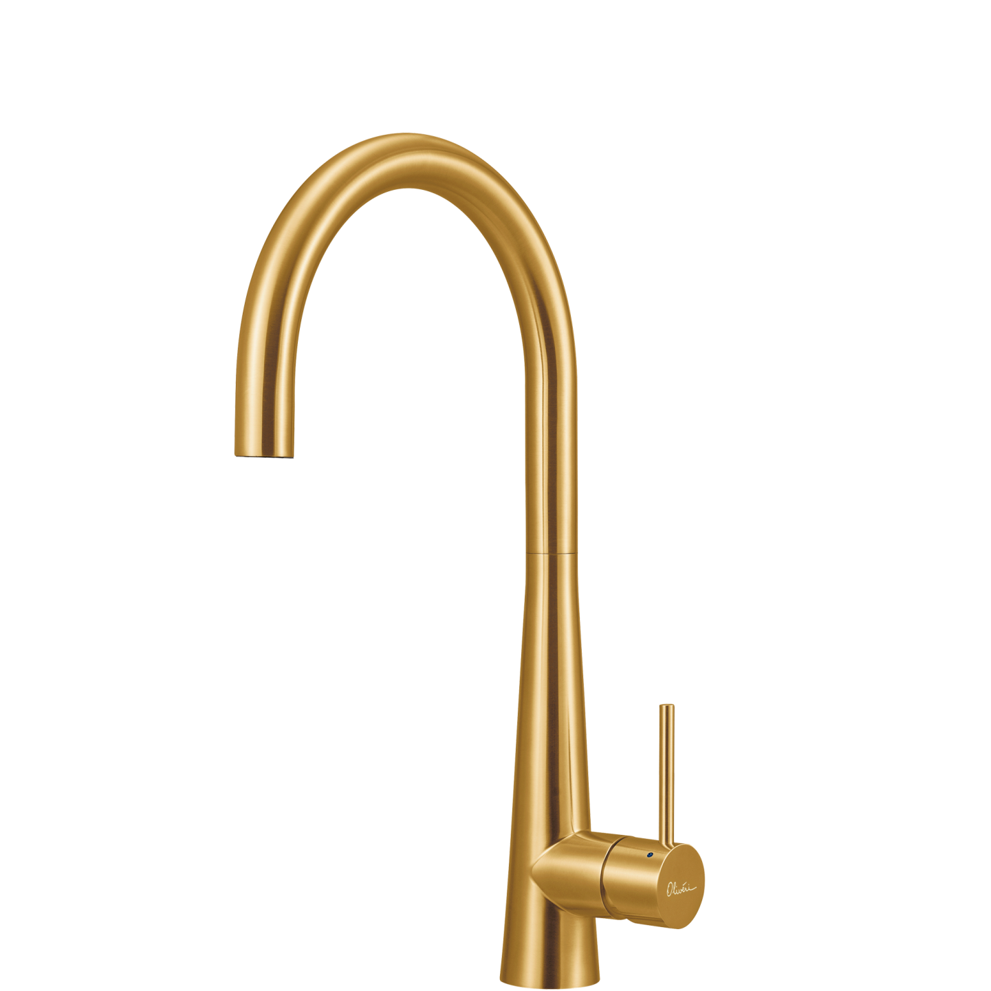 Oliveri Essente 316 Stainless Steel Goose Neck Mixer Brushed Gold SS31620-AU