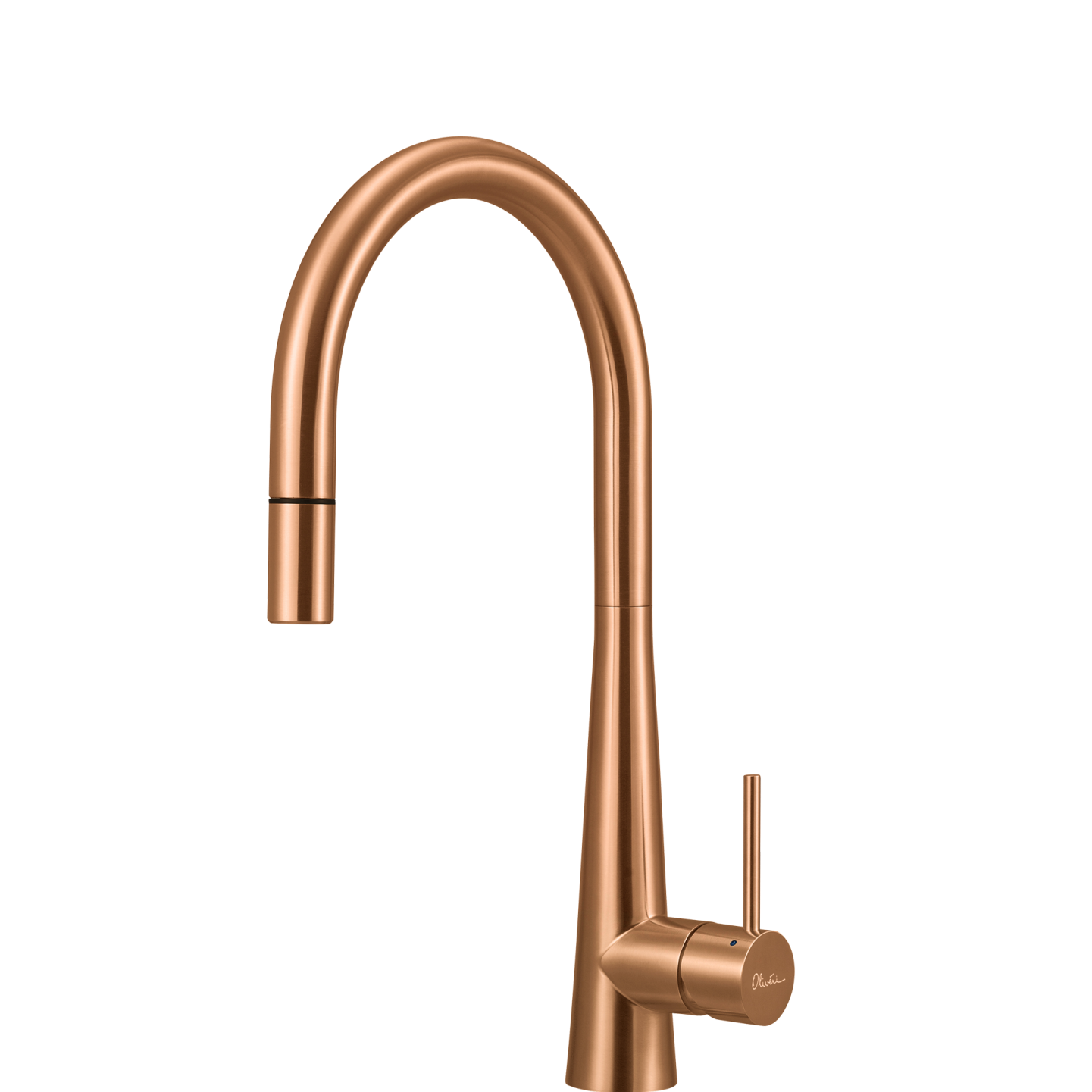 Oliveri Essente 316 Stainless Steel Goose Neck Pull Out Mixer Copper SS31625-CU