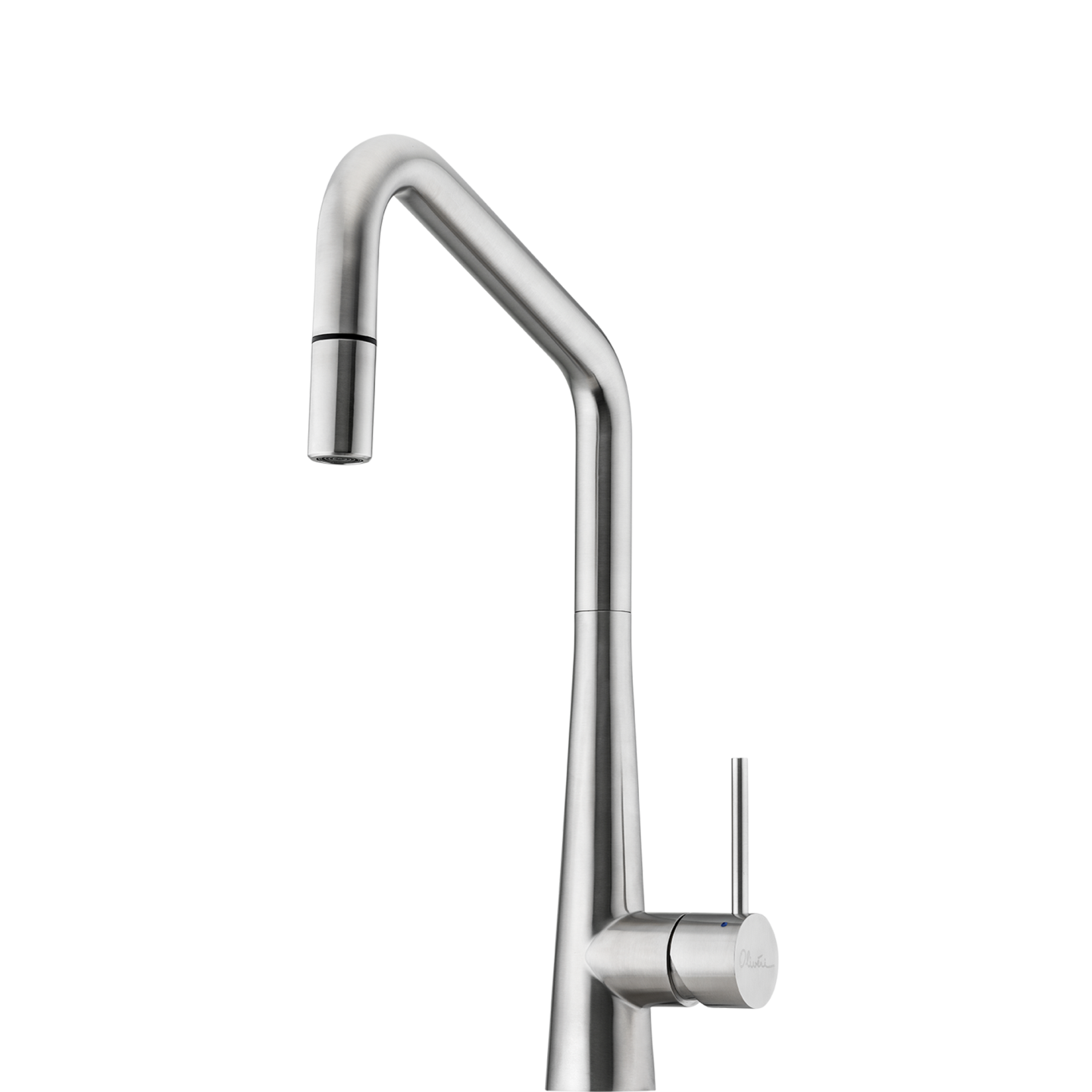 Oliveri Essente 316 Stainless Steel Square Goose Neck Pull Out Mixer Stainless Steel SS31675