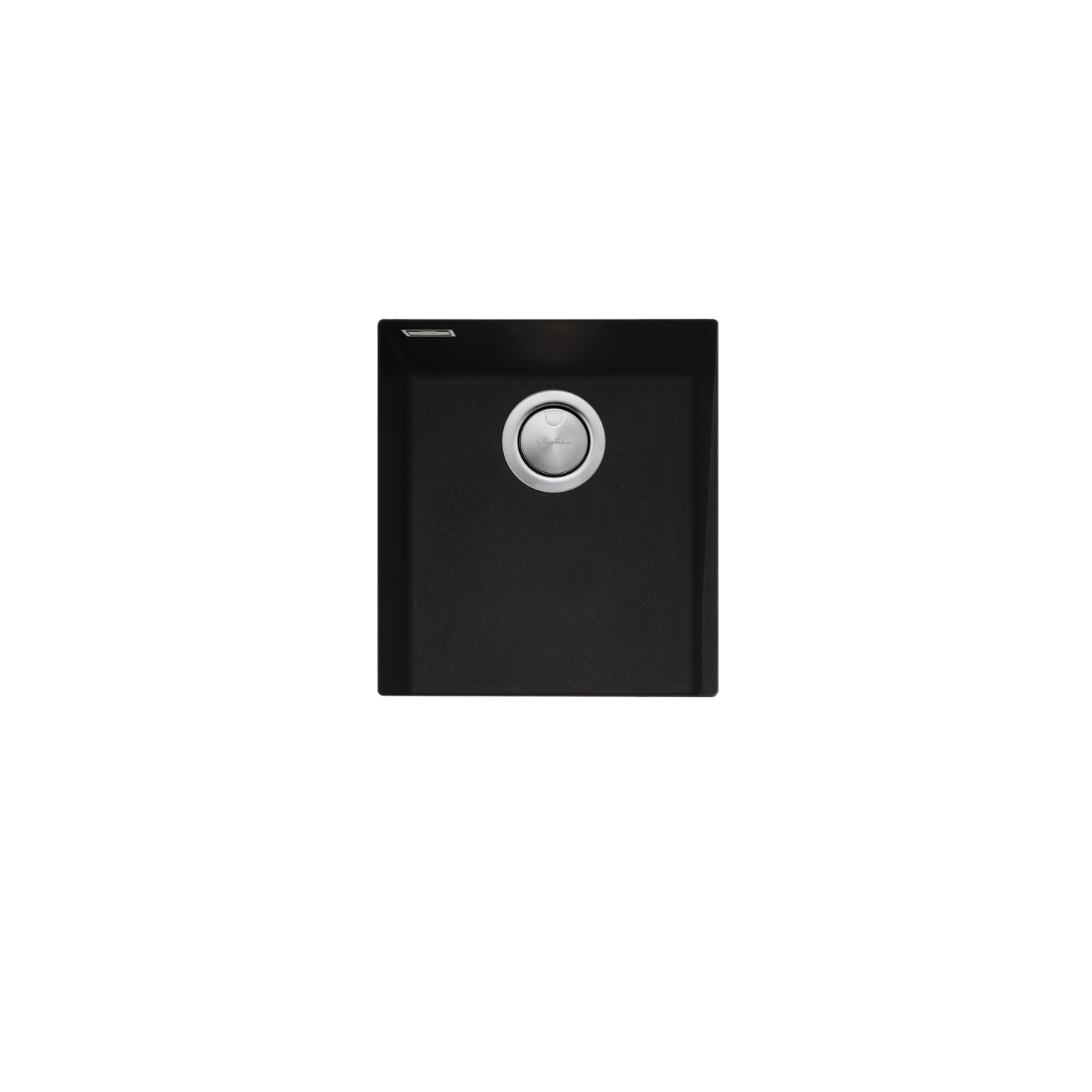 Oliveri Santorini Standard Bowl Undermount Sink Black ST-BL1530UOF