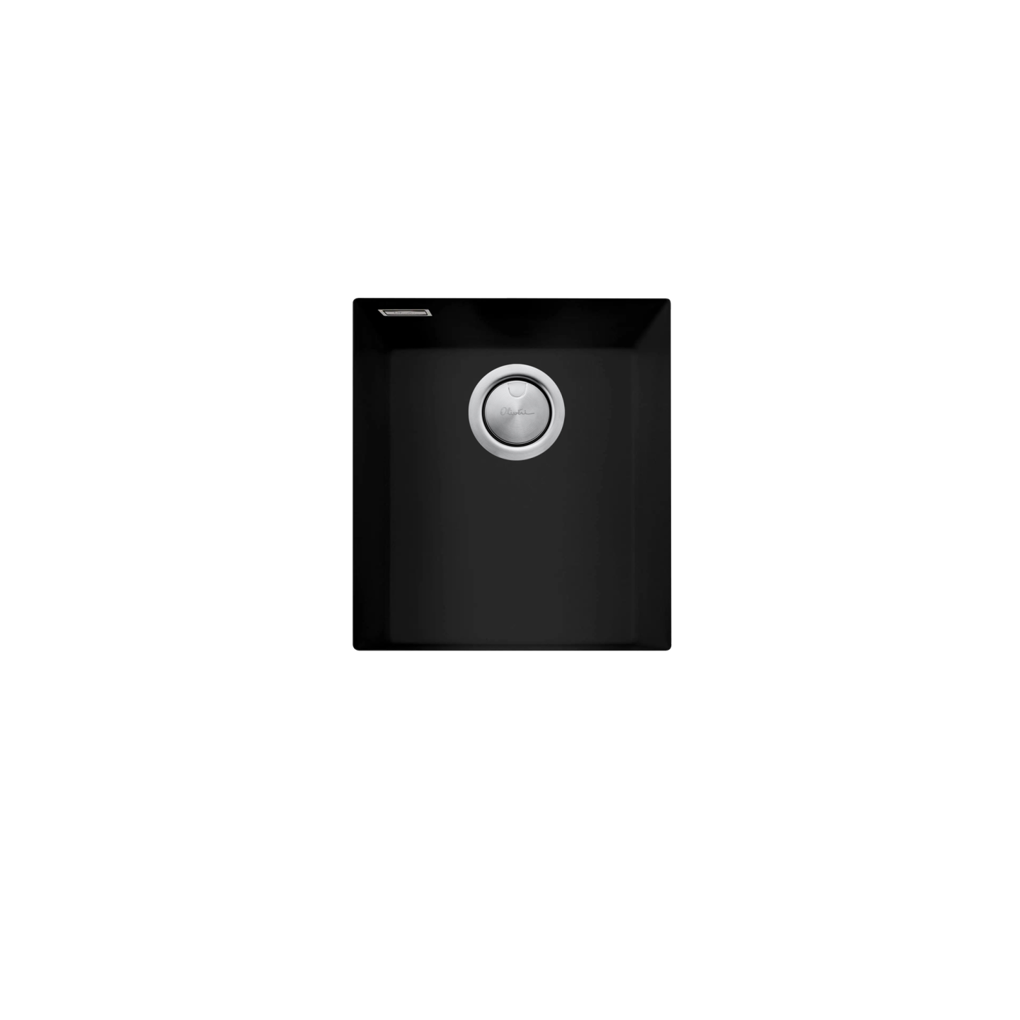 Oliveri Santorini Standard Bowl Undermount Sink Matte Black ST-MB1530UOF