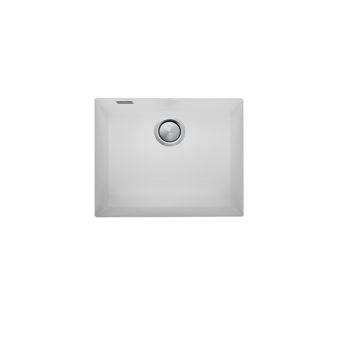 Oliveri Santorini Large Bowl Undermount Sink White ST-WH1550UOF