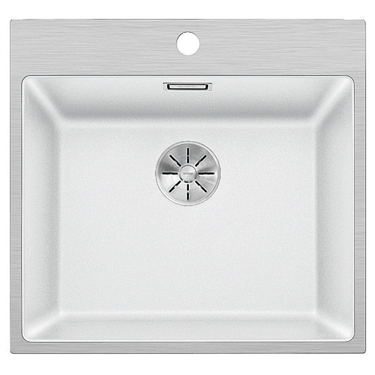 Blanco Subline Single Bowl Inset Sink with Tap Ledge White SUB500IFAWK5