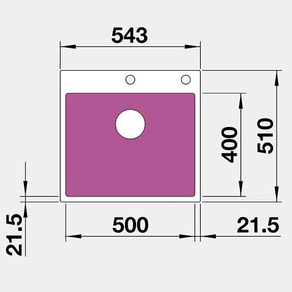 Blanco White Sink & Filtered Mixer Pack SUB500IFAWK5 + FONTASWF + BWTFILTER