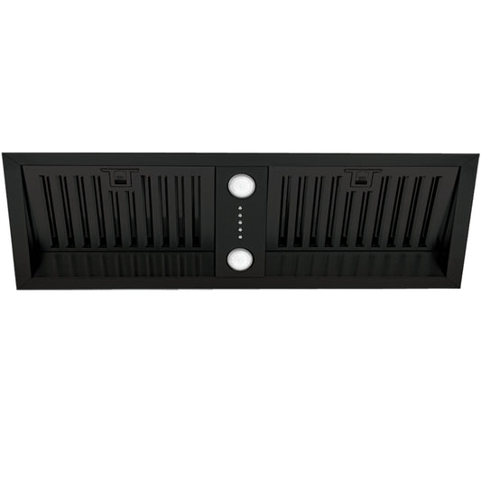 Schweigen 90cm Matte Black Undermount Rangehood with On-Board Motor SWU-9B