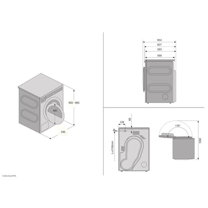 ASKO 8kg Heat Pump Dryer T208H.W (Factory Clearance)