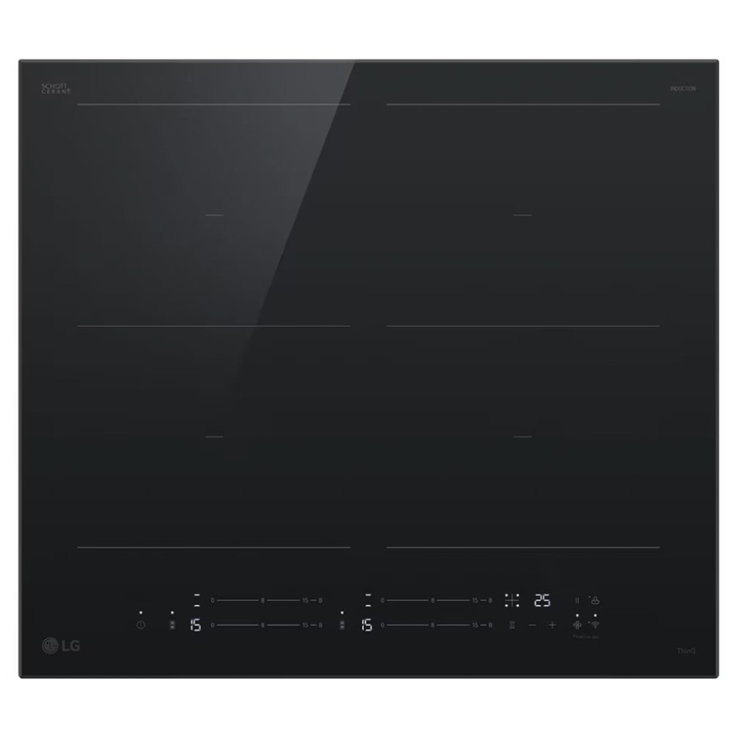 LG 60cm Series 7 Induction Cooktop 4 Zone with 2 Flexi Zones BCI607B4BG