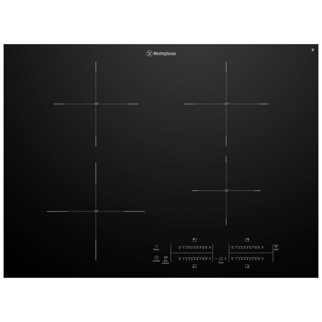 Westinghouse 70cm 4 zone induction cooktop outlet Perth
