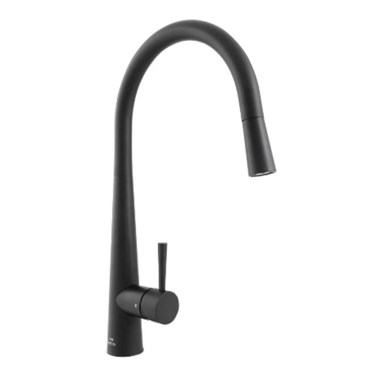 Alder NUOVA Calare Pull-Out Sink Mixer Matte Black 85335 (Ex-Display)