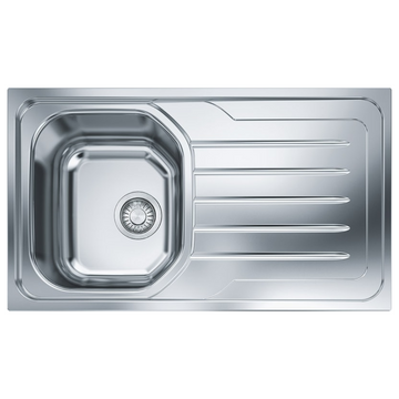 Franke Ondaline Single Bowl Sink w/ Drainer OLX61186RHD (Factory Clearance)