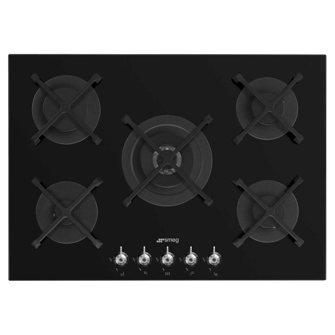 Smeg 72cm Classic Gas On Tempered Glass Cooktop PV375NAU