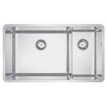 Abey LUA221 Lucia 1 and 3/4 Topmount or Undermount Bowl Sink LUA221
