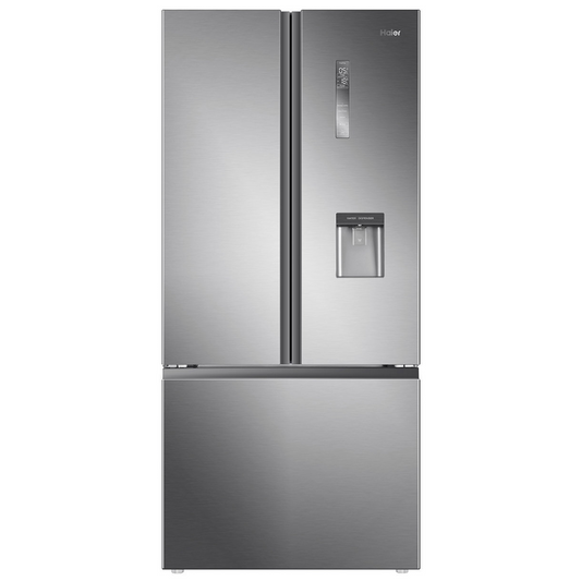 Haier 489L French Door Frost Free Fridge with Water Dispenser Satina Silver HRF520FHS